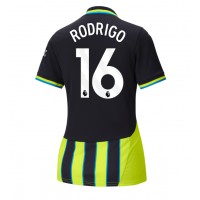 Maglia Calcio Manchester City Rodri Hernandez #16 Seconda Divisa Donna 2024-25 Manica Corta